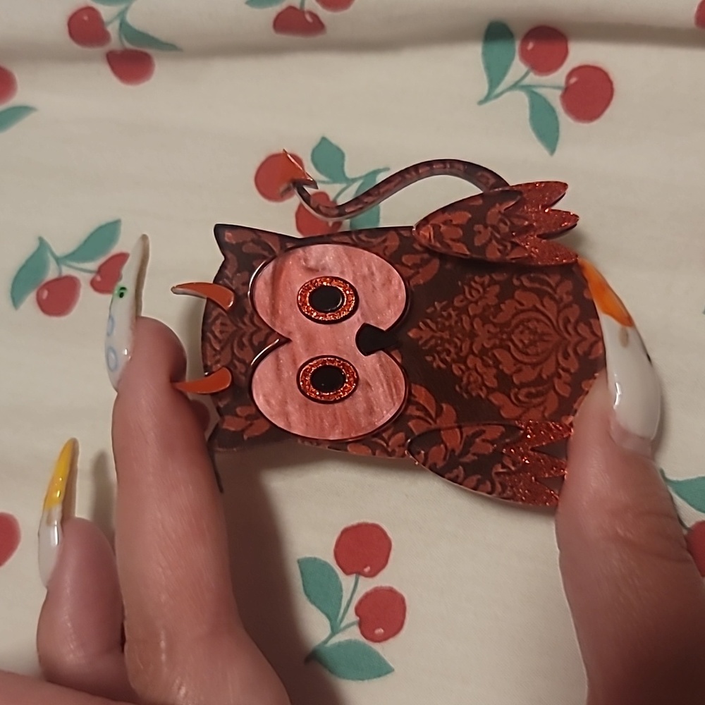 Wintersheart Devil Owl Brooch